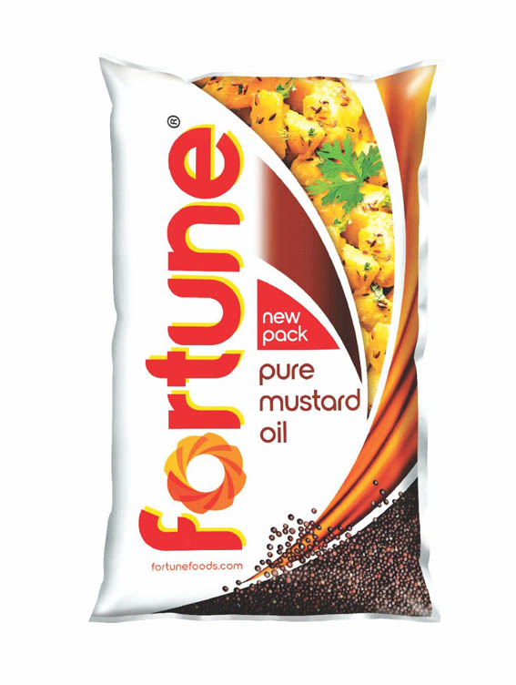 Fortune Pure Mustard Oil (1L) Pouch